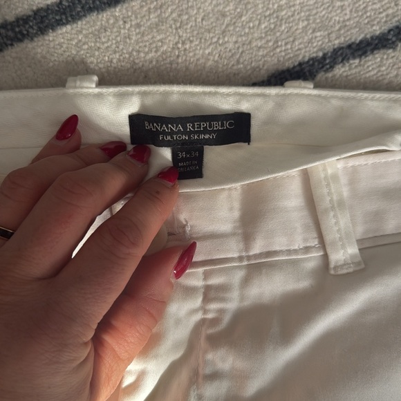 Banana Republic Men’s White Chinos. - Picture 4 of 8